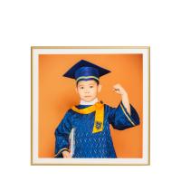 10寸方款輕奢鋁合金水晶擺臺(tái)